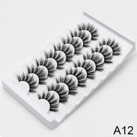 Thumbnail for 5/8 Pairs 3D Mink Lashes Natural False Eyelashes