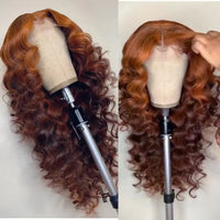 Thumbnail for Omber Brown Lace Front Wigs With Pre Plucked Hairline