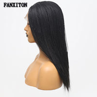 Thumbnail for Black Heat Resistant Fiber Synthetic Hair Wigs 2x Twist Braids