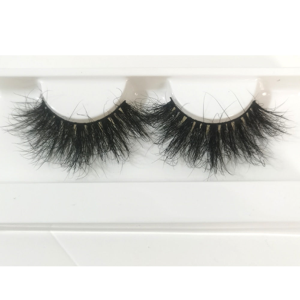 Mink Eyelashes 25mm Lashes Fluffy 3d Mink Lashes