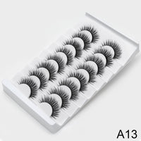 Thumbnail for 5/8 Pairs 3D Mink Lashes Natural False Eyelashes