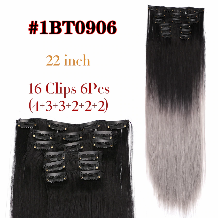 6Pcs/Set 22" Hairpieces