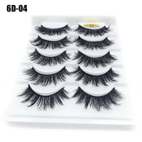 Thumbnail for 5Pairs/Set Faux Mink Hair False Eyelashes Wispy Criss