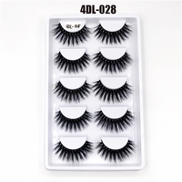 Thumbnail for 5Pairs/Set Faux Mink Hair False Eyelashes Wispy Criss