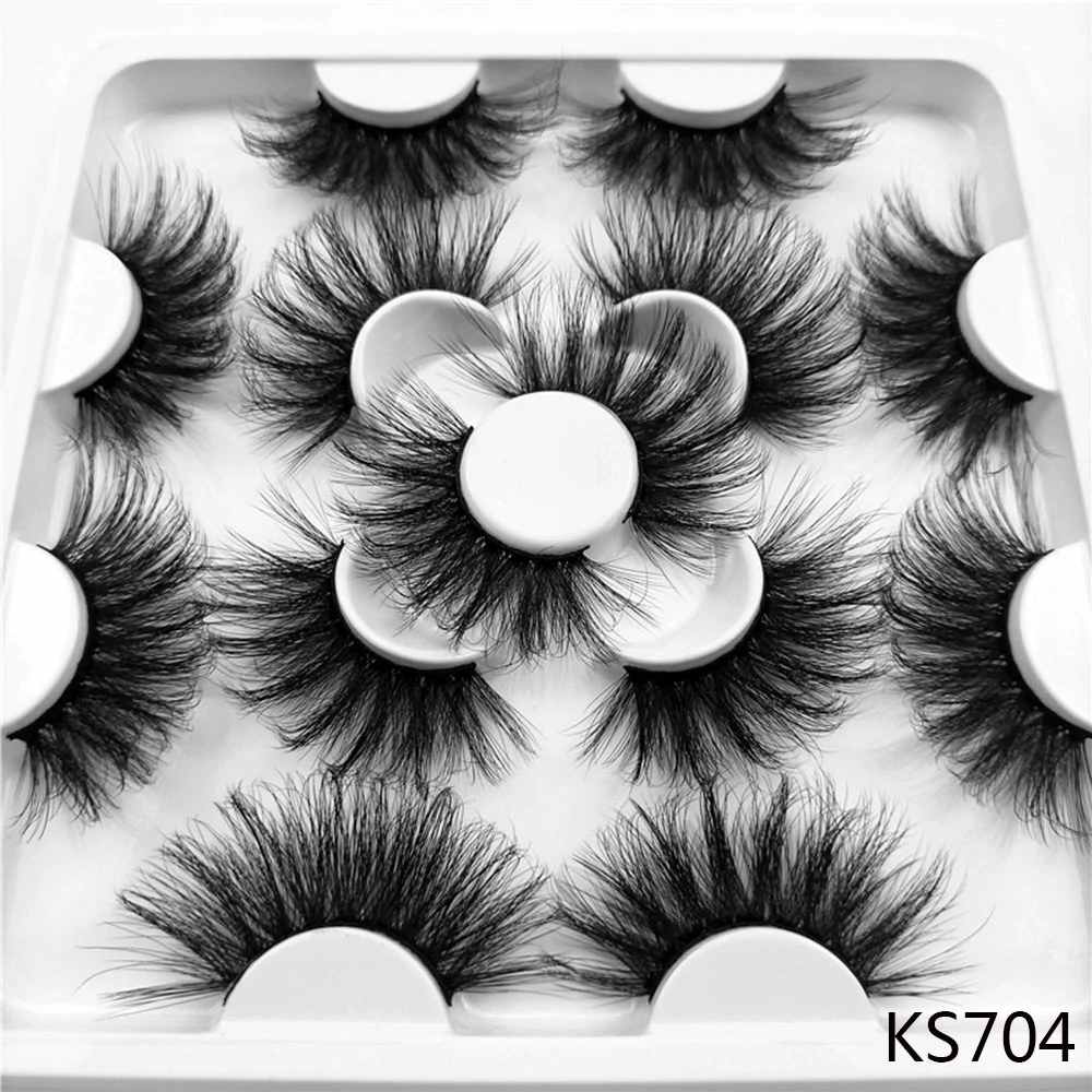 3D Mink False Eyelashes Dramatic Long Wispies