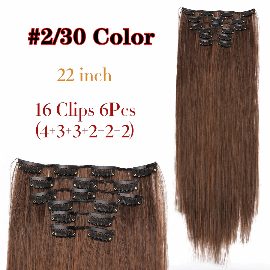 6Pcs/Set 22" Hairpieces