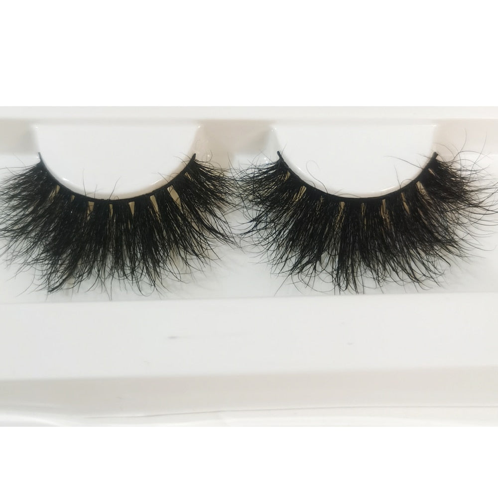 Mink Eyelashes 25mm Lashes Fluffy 3d Mink Lashes