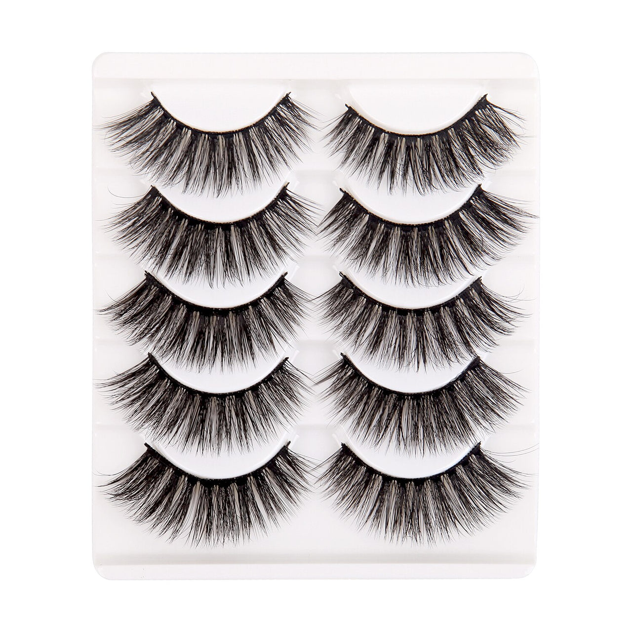 5 Pairs Handmade Eyelashes 3D Soft Mink Hair False Lashes