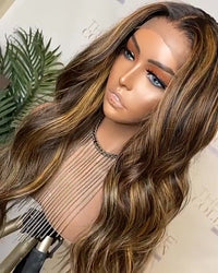 Thumbnail for 180 Density Glueless Full Lace Wigs Honey Blonde