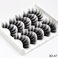 Thumbnail for 5Pairs 3D Mink Lashes False Eyelashes Natural/Thick Long Eye