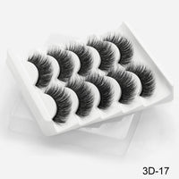 Thumbnail for 5Pairs 3D Mink Lashes False Eyelashes Natural/Thick Long Eye