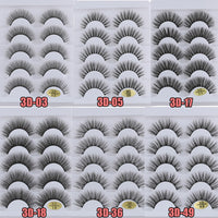 Thumbnail for 5 Pairs 3D Faux Mink Hair  Wispies Fluffies Drama