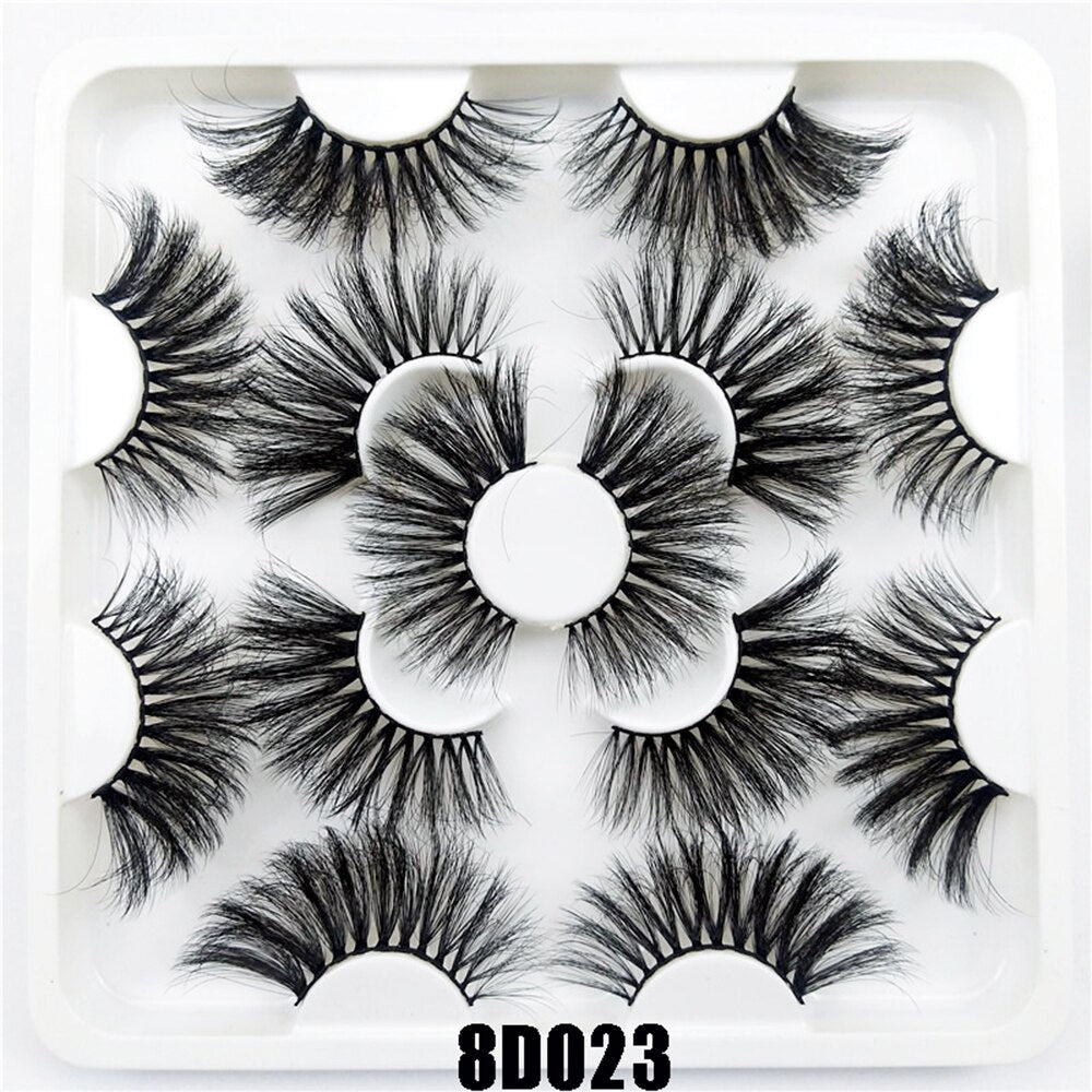 3D Mink False Eyelashes Dramatic Long Wispies