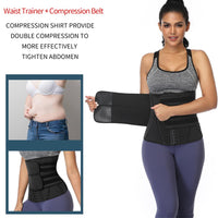 Thumbnail for Adjustable Elastic Sauna Waist Trainer Corset Sweat Belt