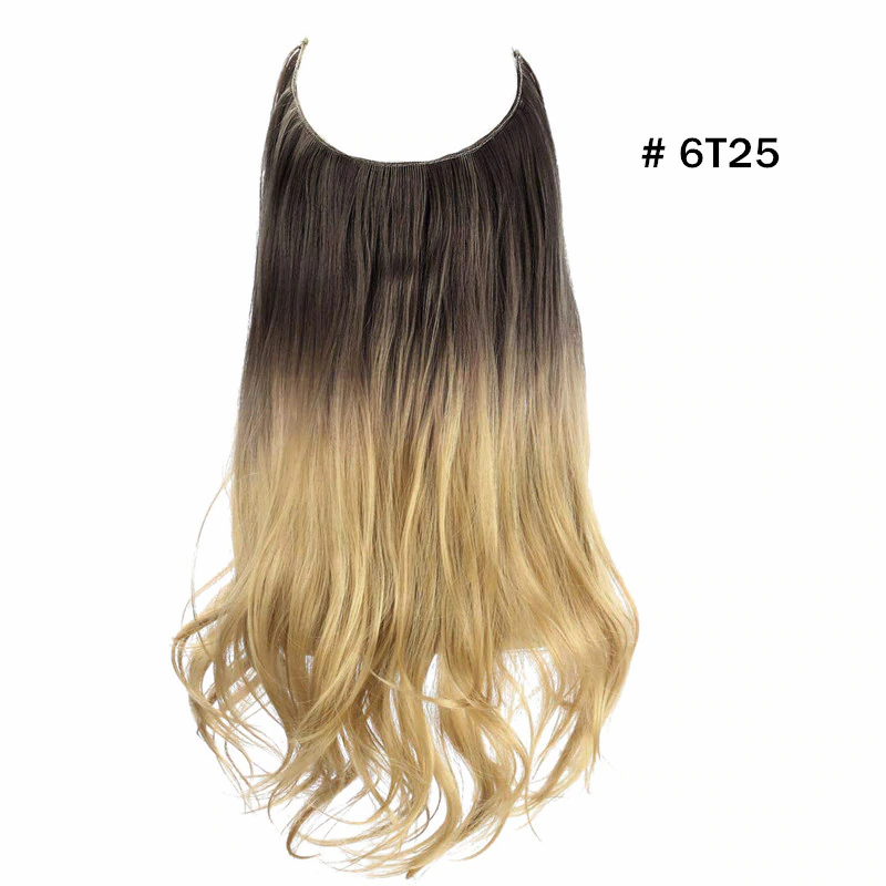 Ombre Synthetic Natural Black, Blonde, Pink