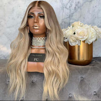 Thumbnail for Highlight Blonde Bob Transparent Silk Top Lace Front