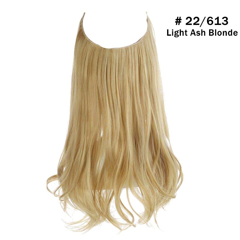 12"14" 16" 18"  Hair Extensions No Clip in Ombre Blonde Black Pink Synthetic