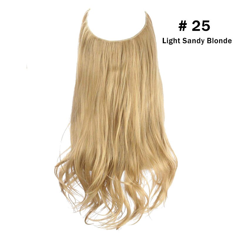 12"14" 16" 18"  Hair Extensions No Clip in Ombre Blonde Black Pink Synthetic