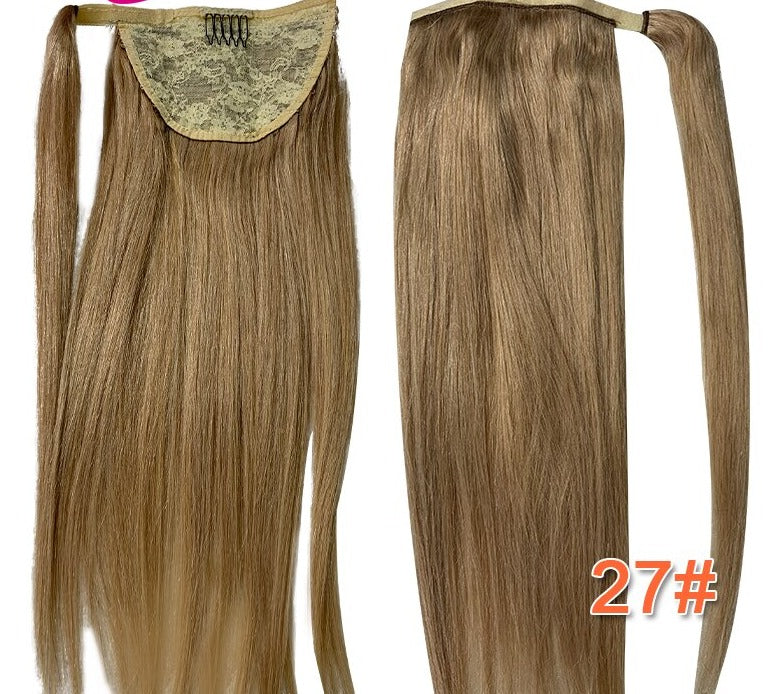 Drawstring Ponytail With Clip in Human Hair