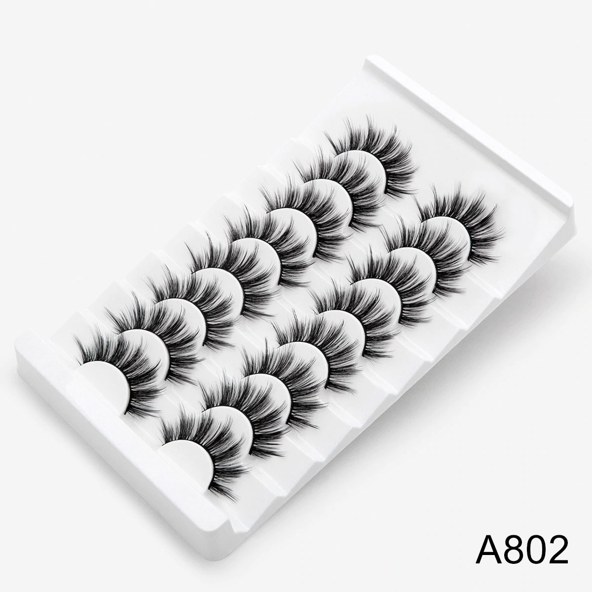 5/8 Pairs 3D Mink Lashes Natural False Eyelashes