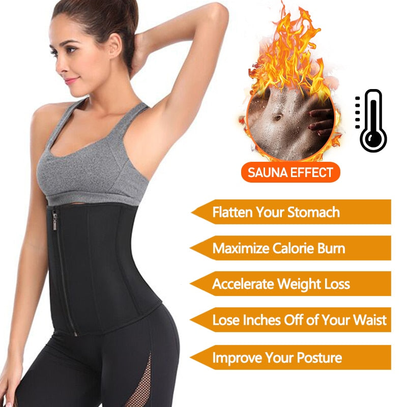 Neoprene Sweat Waist Trainer Belt Body Shaper- Abdominal Trimmer