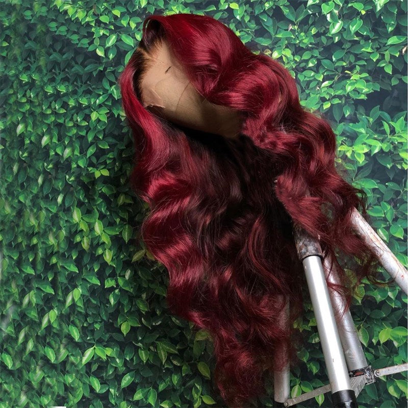 99J Burgundy 13X4 Lace Frontal Wig