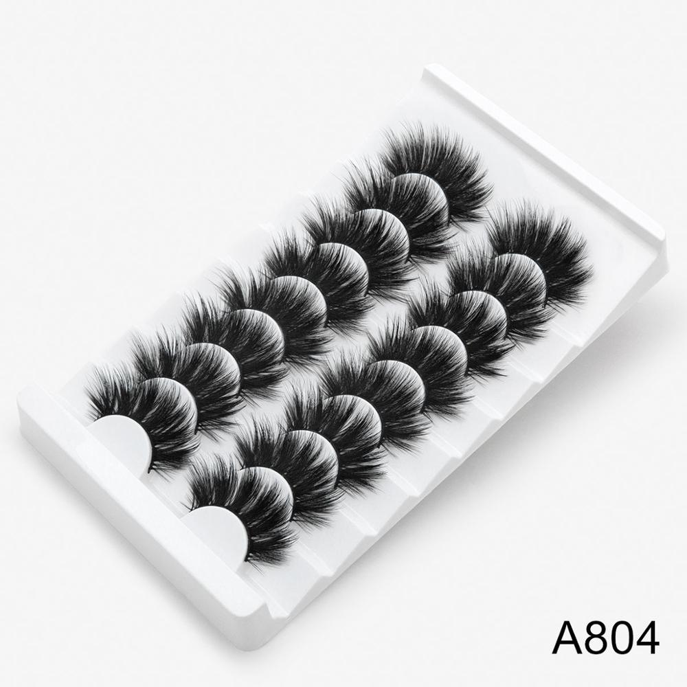 5/8 Pairs 3D Mink Lashes Natural False Eyelashes