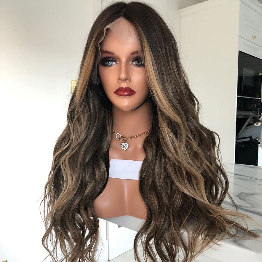 Highlight Blonde Human Hair Wig-Preplucked