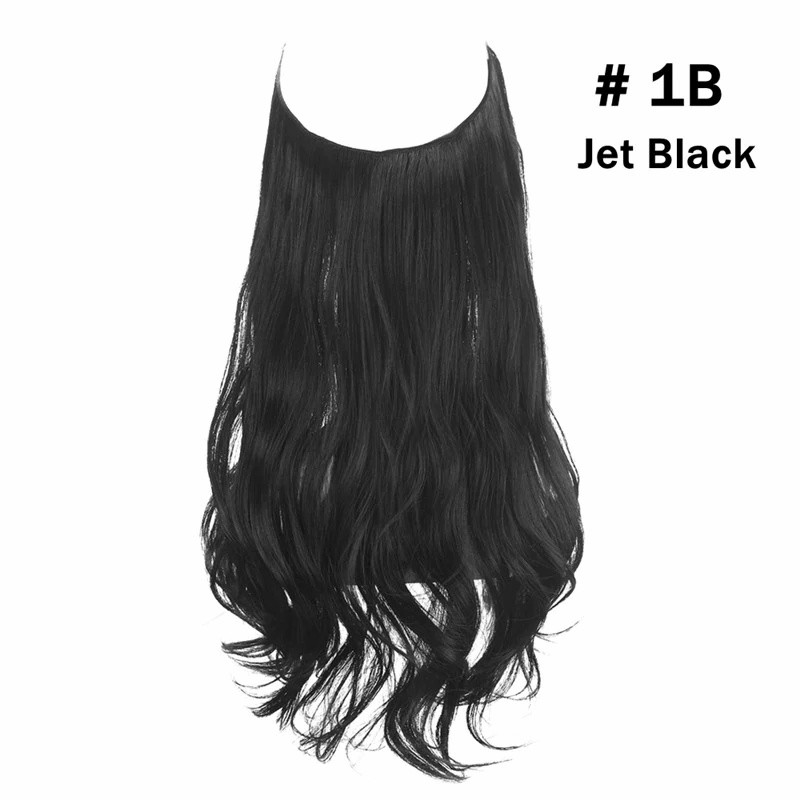 12"14" 16" 18"  Hair Extensions No Clip in Ombre Blonde Black Pink Synthetic