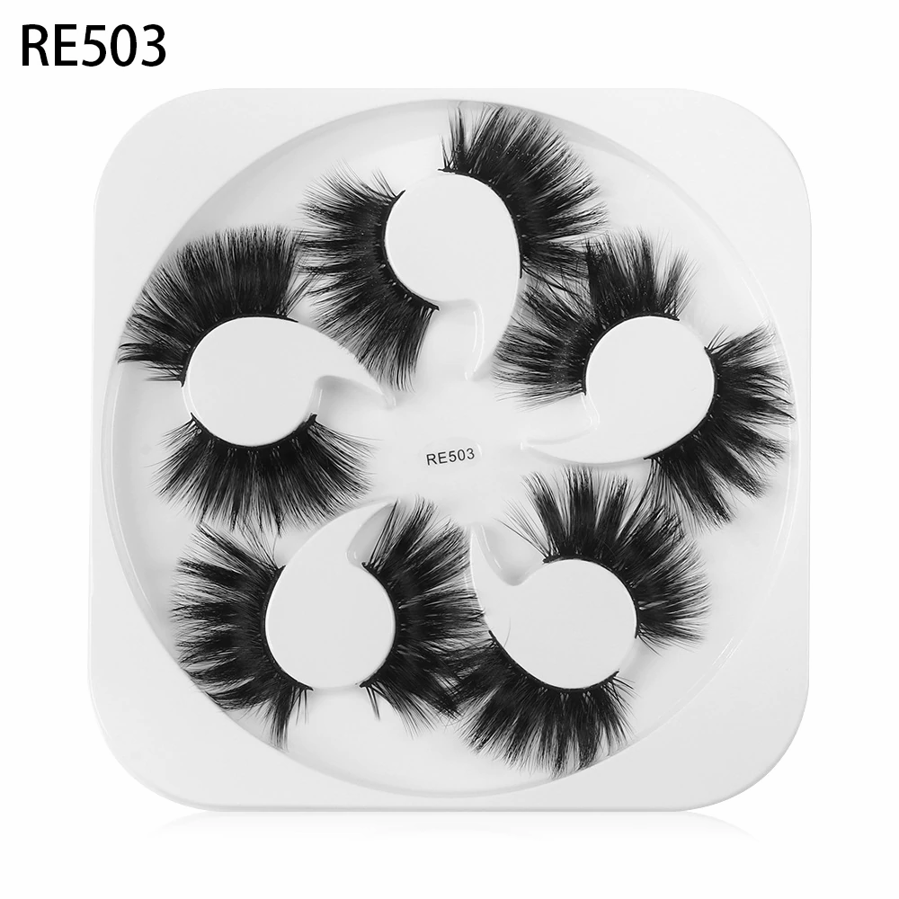 3D Mink False Eyelashes Dramatic Long Wispies