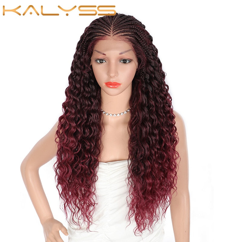 28 Inches Braided Wigs for Black Women