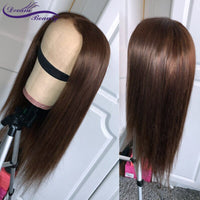 Thumbnail for 360Lace  Straight Brown  250Density  PrePlucked Remy Hair