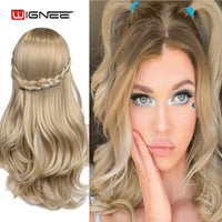 Thumbnail for Long Wavy Natural Hair Temperature 3 Tone Ombre Brown Glueless