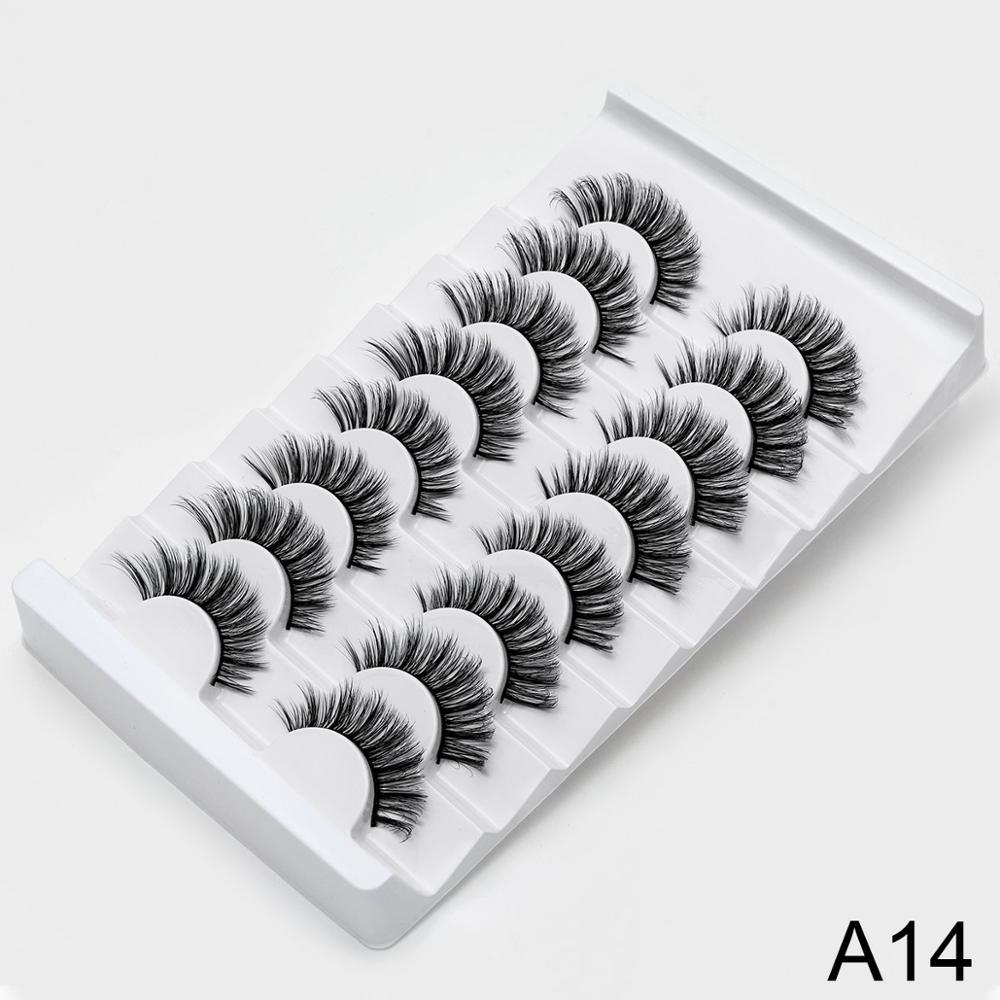 5/8 Pairs 3D Mink Lashes Natural False Eyelashes