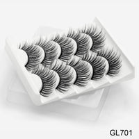 Thumbnail for 5Pairs 3D Mink Lashes False Eyelashes Natural/Thick Long Eye