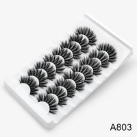 Thumbnail for 5/8 Pairs 3D Mink Lashes Natural False Eyelashes