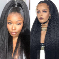 Thumbnail for 150 Density- Kinky Straight Lace Front Human Hair