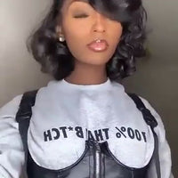 Thumbnail for Short Bob Straight 4X4 Lace Closure Wigs PrePlucked Baby Hair