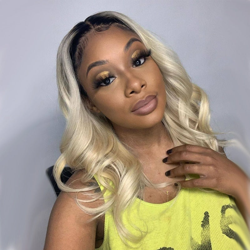 Body Wave Blonde Wig Brazilian Remy Human Hair