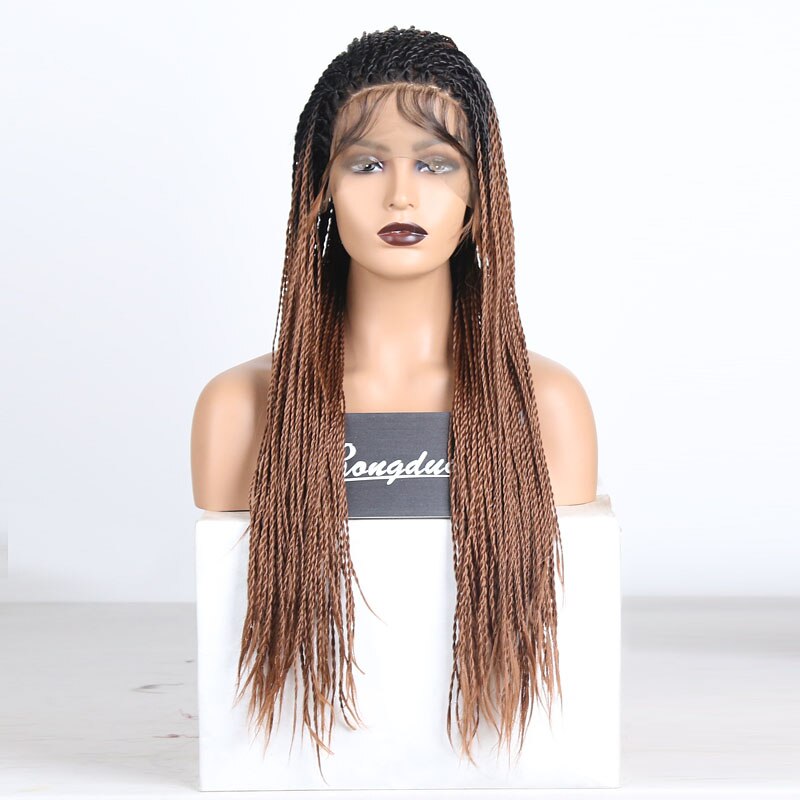 Ombre Brown 2X Twist Braids Wigs