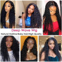 Thumbnail for Water Wave Lace Front Wigs  Pre Plucked With Baby