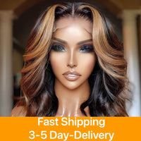 Thumbnail for Highlight Honey Blonde Short Bob Brazilian Remy Hair Wig