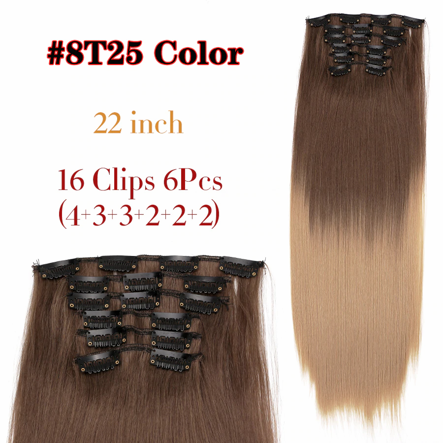 6Pcs/Set 22" Hairpieces