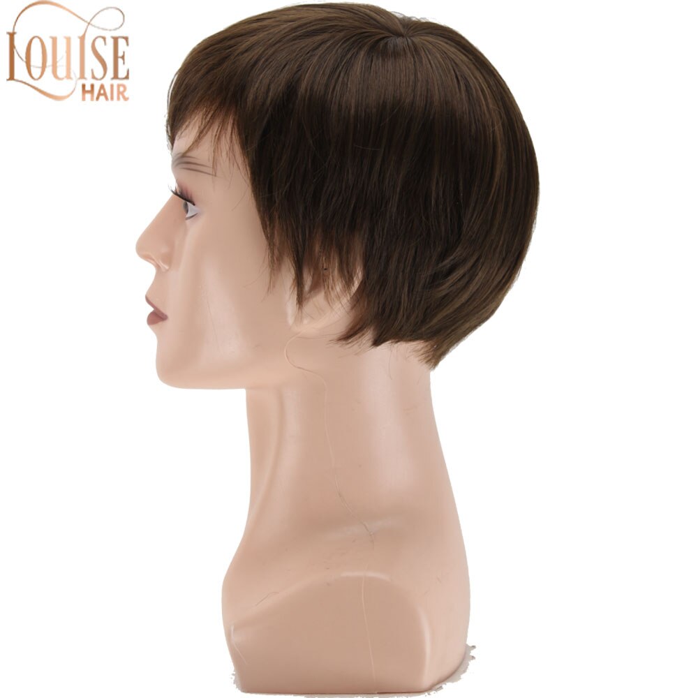 Dark Brown Wig Mens Short Hair Wigs