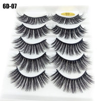 Thumbnail for 5Pairs/Set Faux Mink Hair False Eyelashes Wispy Criss