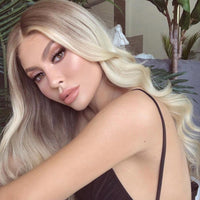 Thumbnail for Ombre Blonde 13x6 Lace Front Wig Pre Plucked Brazilian