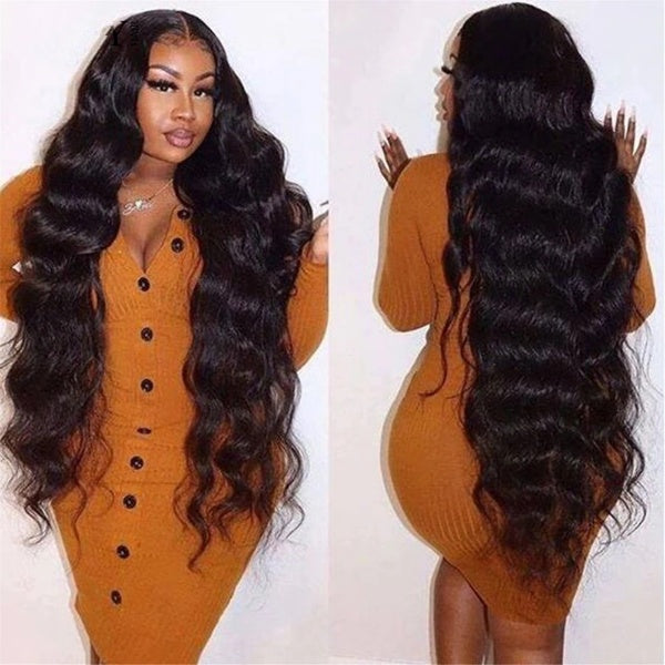 40 Inch Transparent Lace Frontal Wig  Body Wave