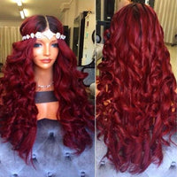 Thumbnail for Full Lace Burgundy Human Hair Wig