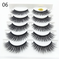 Thumbnail for 5 Pairs 3D Faux Mink Hair  Wispies Fluffies Drama