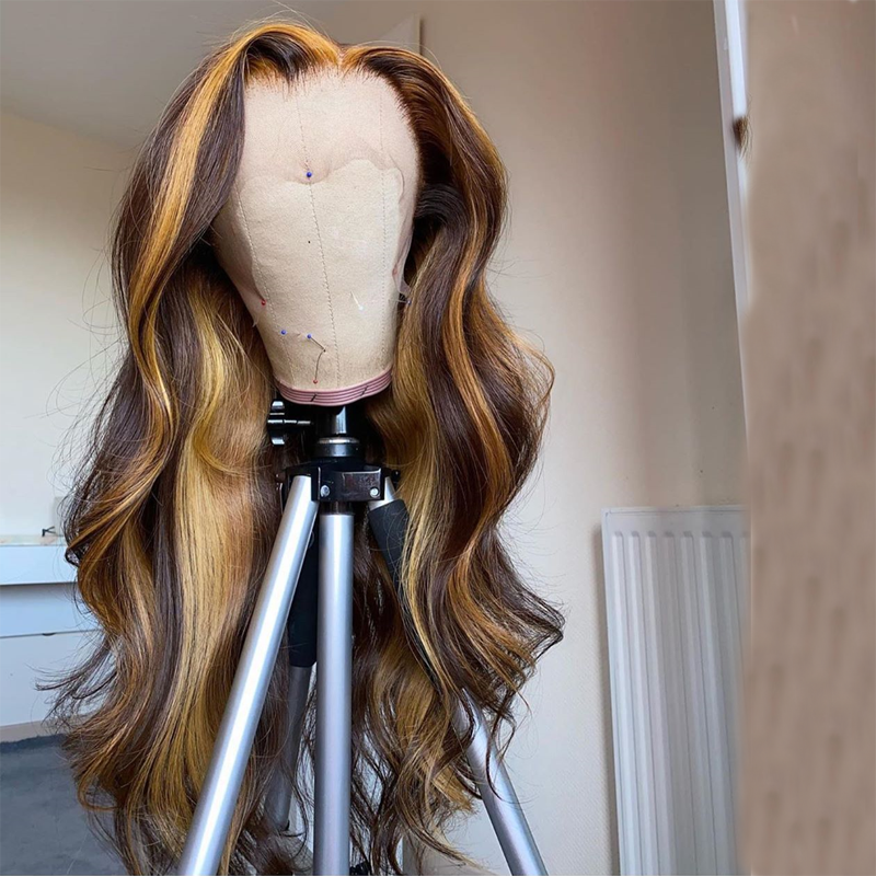 Brazilian Honey Ombre Wig with Baby Hair